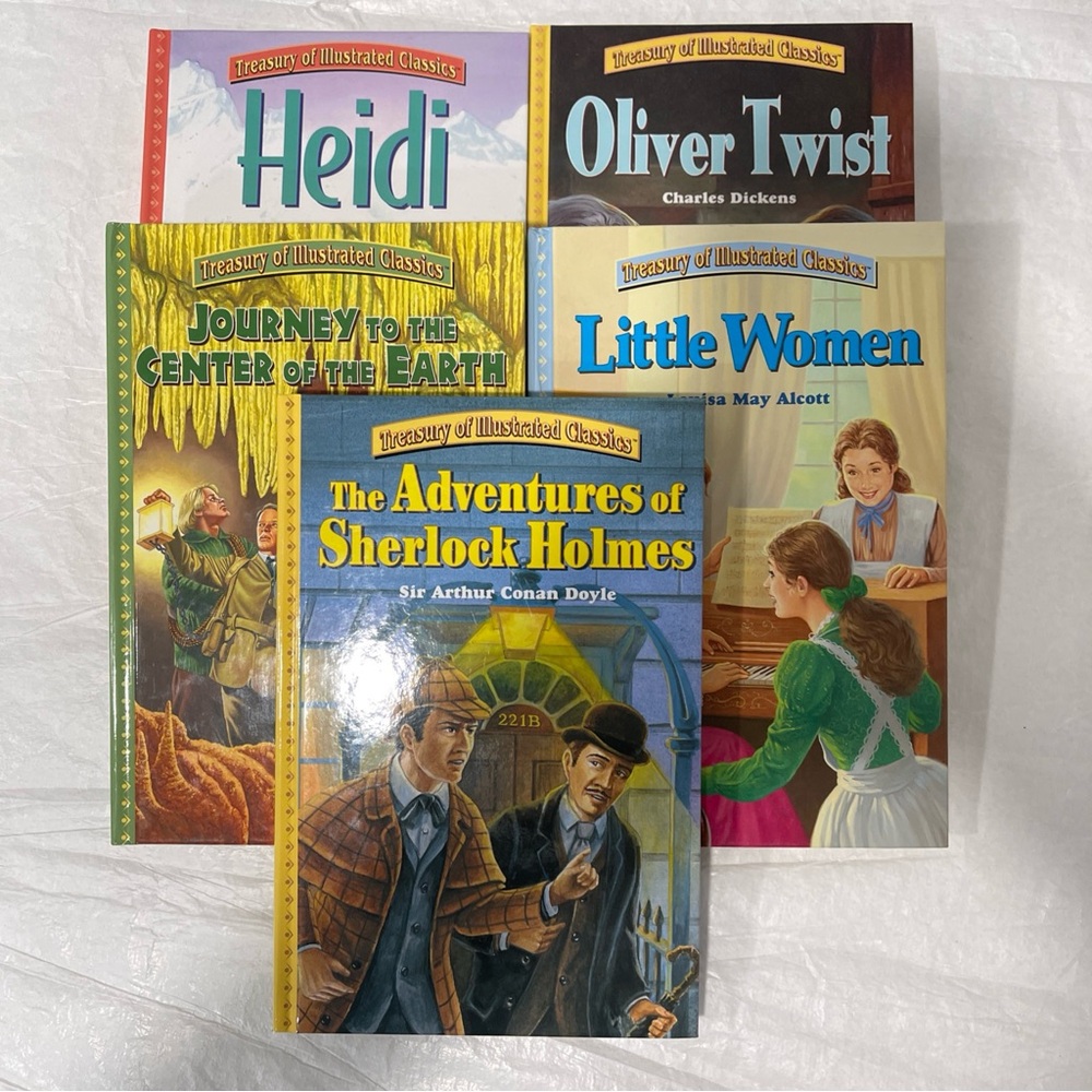 Treasury of Illustrated Classics - Lot Of 5 Classic Books For Young Readers.